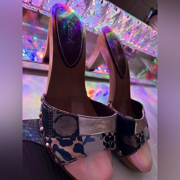 Coach Shoes - Stylish Women's Patchwork Heels